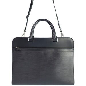 Louis Vuitton Epi Bassano Business Bag Black